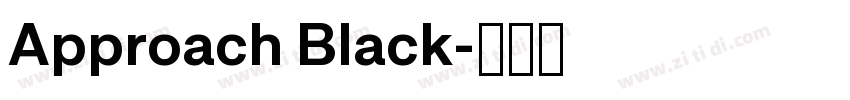 Approach Black字体转换